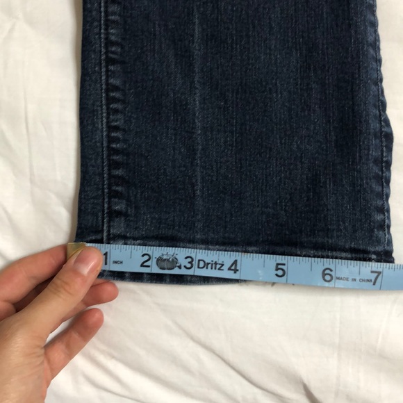 Loft Dark Wash Curvy Straight Jeans Mid Rise EUC - Picture 10 of 10